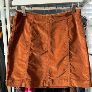 Free People Corduroy Mini Skirt